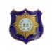 WWI Cheshire Regiment Blue Enamelled Shield Sweetheart Brooch