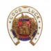 Essex Regiment Brass & Enamel Good Luck Horseshoe Sweetheart Brooch