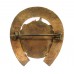 Essex Regiment Brass & Enamel Good Luck Horseshoe Sweetheart Brooch