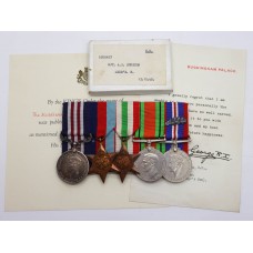 WW2 Military Medal and MID Group of Five - Sgt. A.E. Morley, Middlesex Regiment