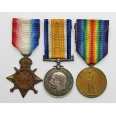 WW1 1914-15 Star Medal Trio - Pte. R. Russell, Essex Regiment