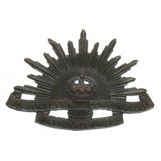 Australian Commonwealth Military Forces Slouch Hat Badge - King's Crown