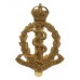 Royal Army Medical Corps (R.A.M.C.) Brass Cap Badge - King's Crown