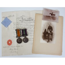 WW1 British War Medal & General Service Medal (Clasp - Iraq) - Riding Master & Major A.E.V. Huxtable, 7th Dragoon Guards