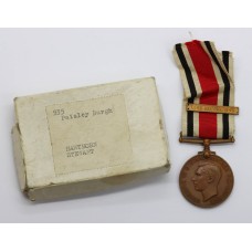 George VI Special Constabulary Long Service Medal with 1949 Bar and Box of Issue - Hawthorn Stewart, Paisley Burgh Special Constabulary