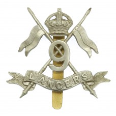9th Lancers Cap Badge - King's Crown