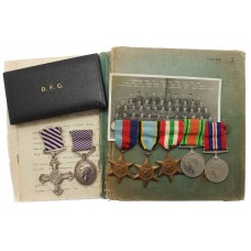 WW2 D.F.C., D.F.M. Medal Group with Log Books & Photographs - Flt.Lt. W.K. Dunn, 115 & 40 Sqdn. Royal Air Force