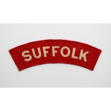 Suffolk Regiment (SUFFOLK) WW2 Printed Shoulder Title