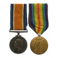 WW1 British War & Victory Medal Pair - Pte. E. Pearson, 2nd Bn. West Yorkshire Regiment - K.I.A.