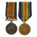 WW1 British War & Victory Medal Pair - Pte. E. Pearson, 2nd Bn. West Yorkshire Regiment - K.I.A.