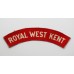 Royal West Kent Regiment (ROYAL WEST KENT) WW2 Printed Shoulder Title
