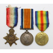 WW1 1914-15 Star Medal Trio - B. McGinty, A.B., Royal Navy (Served on H.M.S. Erin during the Battle of Jutland)