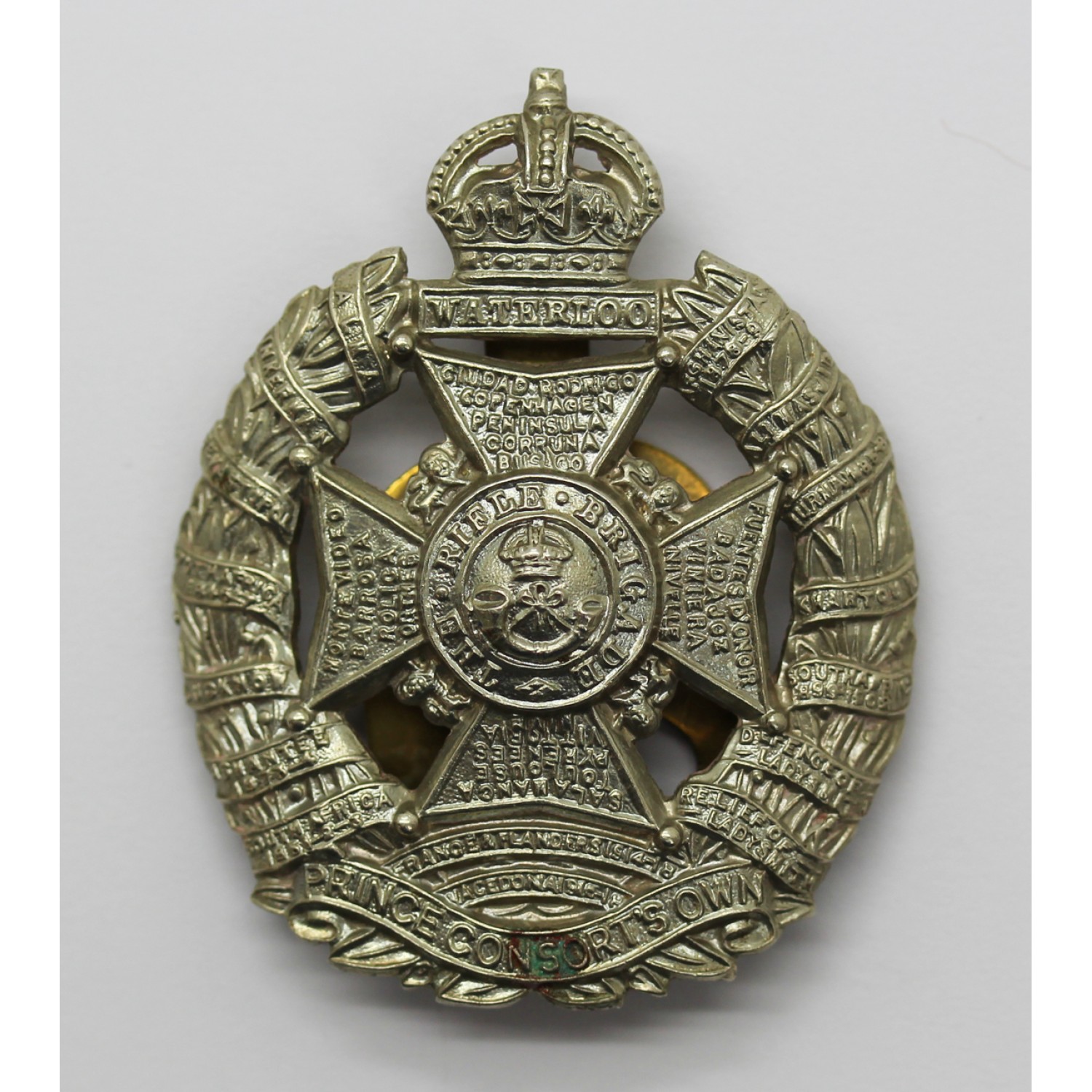 Kings Crown Badge Rifle Brigade Prince Consorts Own