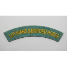 Lothians & Border Horse Yeomanry (LOTHIANS & BORDER HORSE) Cloth Shoulder Title