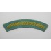 Lothians & Border Horse Yeomanry (LOTHIANS & BORDER HORSE) Cloth Shoulder Title