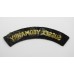 Sussex Yeomanry (SUSSEX YEOMANRY) Cloth Shoulder Title