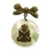 Wiltshire Regiment Bow Pendant Sweetheart Brooch