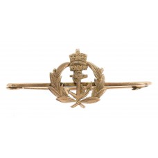 Royal Naval Volunteer Reserve (R.N.V.R.) 9ct Gold Sweetheart Brooch