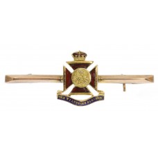 WW1 Wiltshire Regiment 1916 Hallmarked 9ct Gold & Enamel Swee