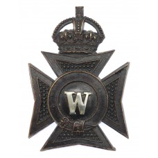 Wiltshire Constabulary Helmet Plate - King's Crown