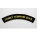 Surrey Yeomanry Queen Mary's Regiment (SURREY YEOMANRY Q.M.R.) Cloth Shoulder Title