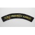 Surrey Yeomanry Queen Mary's Regiment (SURREY YEOMANRY Q.M.R.) Cloth Shoulder Title