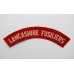 Lancashire Fusiliers (LANCASHIRE FUSILIERS) WW2 Printed Shoulder Title