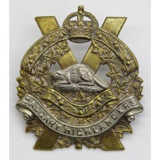 Canadian Calgary Highlanders Cap Badge - King's Crown