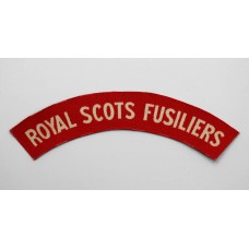 Royal Scots Fusiliers (ROYAL SCOTS FUSILIERS) WW2 Printed Shoulder Title