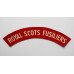 Royal Scots Fusiliers (ROYAL SCOTS FUSILIERS) WW2 Printed Shoulder Title