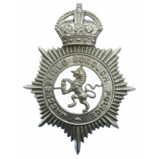 Macclesfield Borough Police Helmet Plate - King's Crown