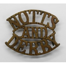 Notts & Derby Regiment Sherwood Foresters (NOTTS/AND/DERBY) Shoulder Title