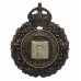 Isle of Wight Police Black Wreath Helmet Plate - King's Crown