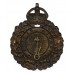 Isle of Wight Police Black Wreath Helmet Plate - King's Crown
