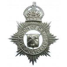 Grimsby Borough Police Helmet Plate - King's Crown