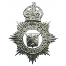 Grimsby Borough Police Helmet Plate - King's Crown