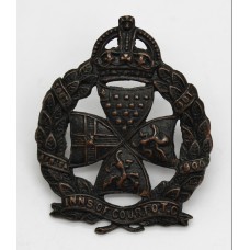 Inns of Court Regiment Cap Badge - King's Crown