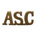 Army Service Corps (A.S.C.) Shoulder Title