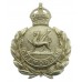 Glamorgan Constabulary Wreath Helmet Plate - King's Crown