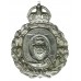 Dewsbury Borough Police Wreath Helmet Plate - King's Crown