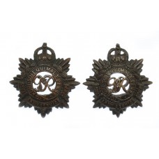 Pair of George VI Royal Army Service Corps (R.A.S.C.) Officer's Service Dress Collar Badges