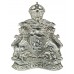 Leicester City Police Helmet Plate - King's Crown (Chrome)