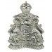 Leicester City Police Helmet Plate - King's Crown (Chrome)