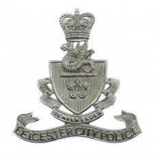 Leicester City Police Cap Badge - Queen's Crown