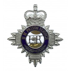 H.M. Prison Service Enamelled Cap Badge - Queen's Crown
