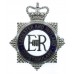 Leicester & Rutland Constabulary Senior Officer's Enamelled Cap Badge - Queen's Crown