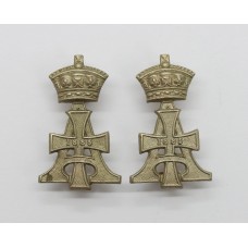 Pair of 19th Hussars Collar Badges