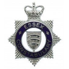Essex Constabulary Senior Officer's Enamelled Cap Badge - Queen's