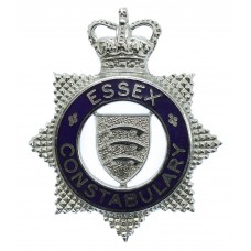 Essex Constabulary Senior Officer's Enamelled Cap Badge - Queen's Crown