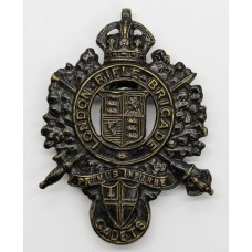 London Rifle Brigade Cadets Cap Badge - King's Crown